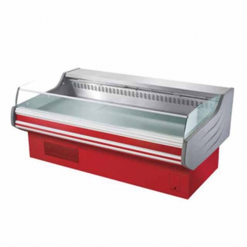 open top display freezer